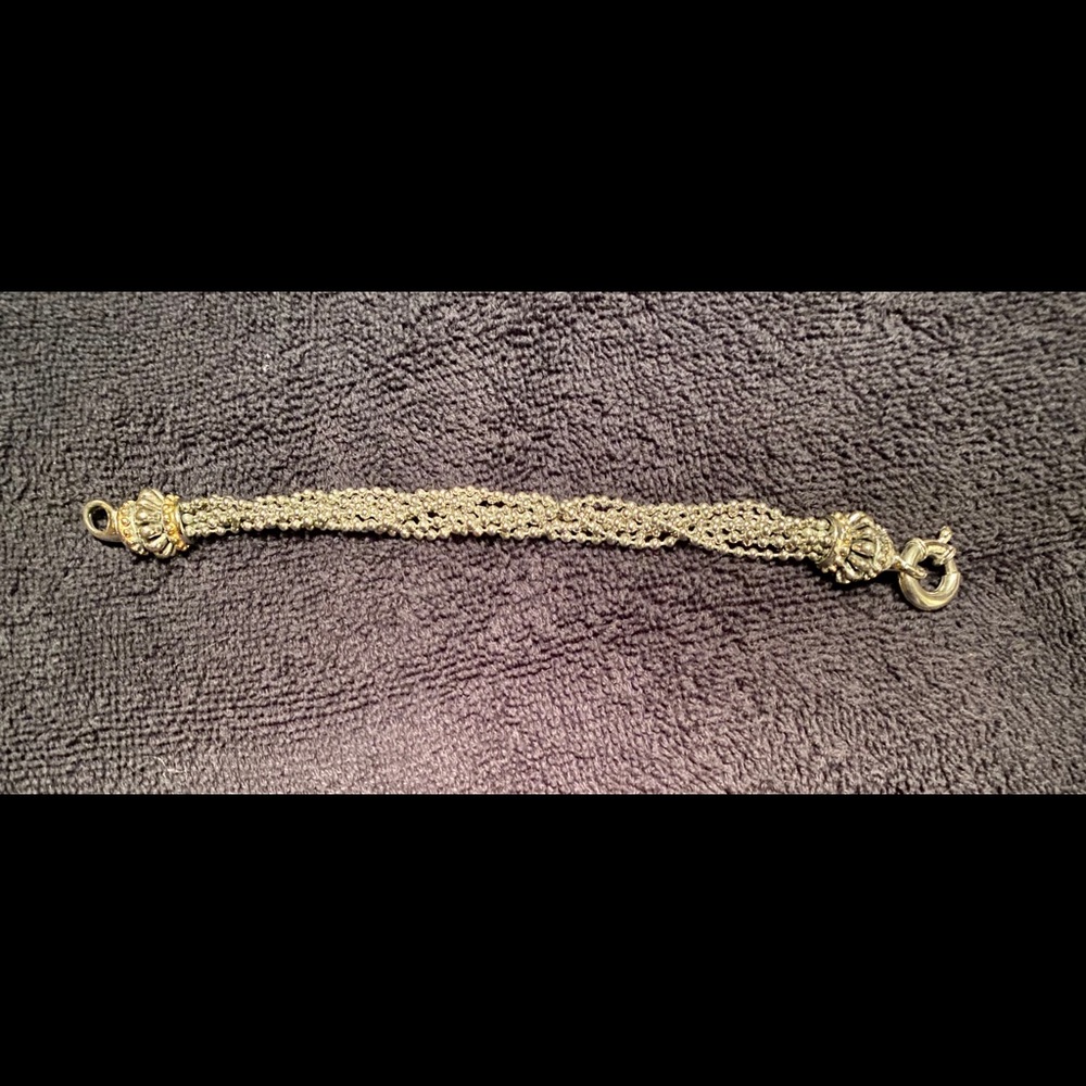 Unique two-tone Silver & Gold Bracelet - Picture 5 of 6